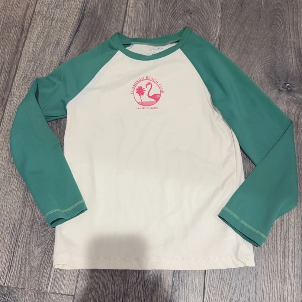 • Janie and Jack • Boys Long Sleeve Swim Rash guard Tops 5